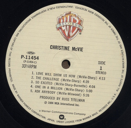Christine McVie : Christine McVie (LP, Album)