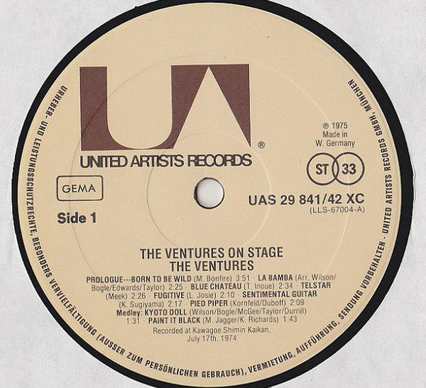 The Ventures : On Stage - Live in Japan (2xLP, Album)