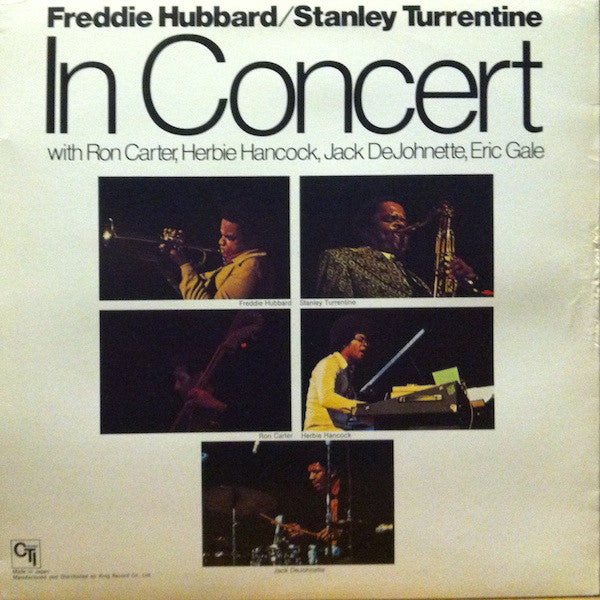 Freddie Hubbard / Stanley Turrentine : In Concert Volume One (LP, Album, Ltd, RE)