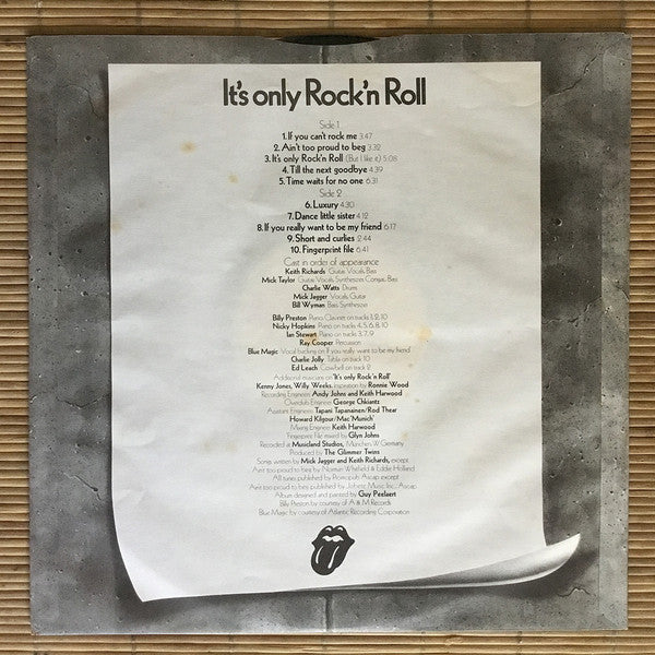 The Rolling Stones : It's Only Rock 'N Roll (LP, Album)
