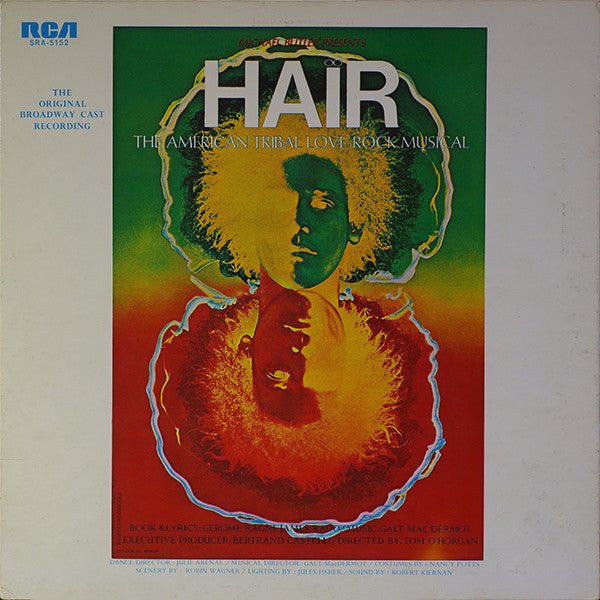 Various : Hair - The Original Broadway Cast Recording (LP, Album, Gat)