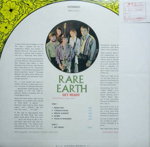 Rare Earth : Get Ready (LP, Album, RE)