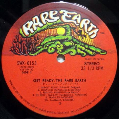 Rare Earth : Get Ready (LP, Album, RE)