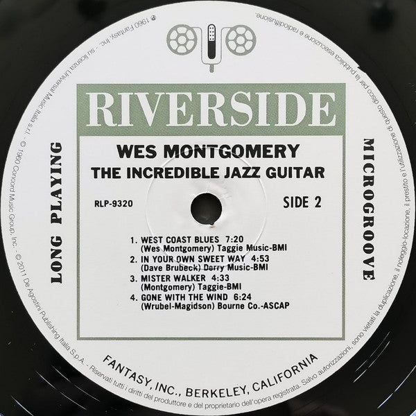 Wes Montgomery : The Incredible Jazz Guitar Of Wes Montgomery (LP, Album, RE, 180)