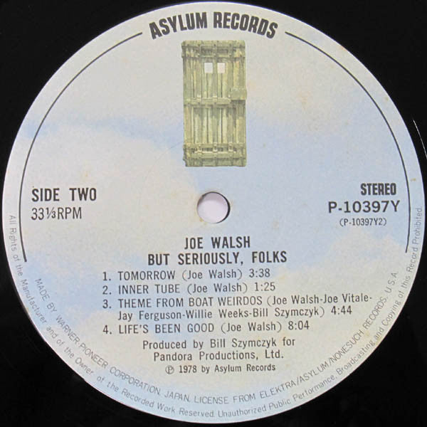 Joe Walsh : "But Seriously, Folks..." (LP, Album)