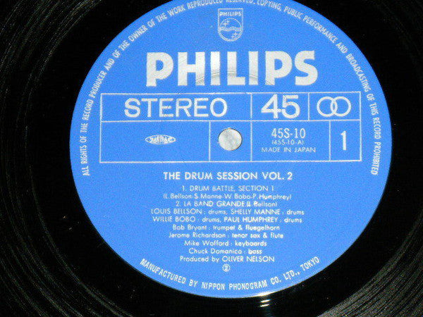 Louis Bellson / Shelly Manne / Willie Bobo / Paul Humphrey : The Drum Session Vol. 2 (LP, Album)