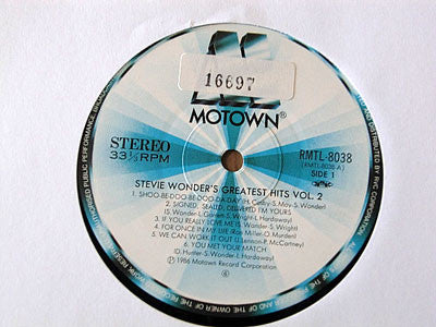 Stevie Wonder : Stevie Wonder's Greatest Hits Vol. 2 (LP, Comp)