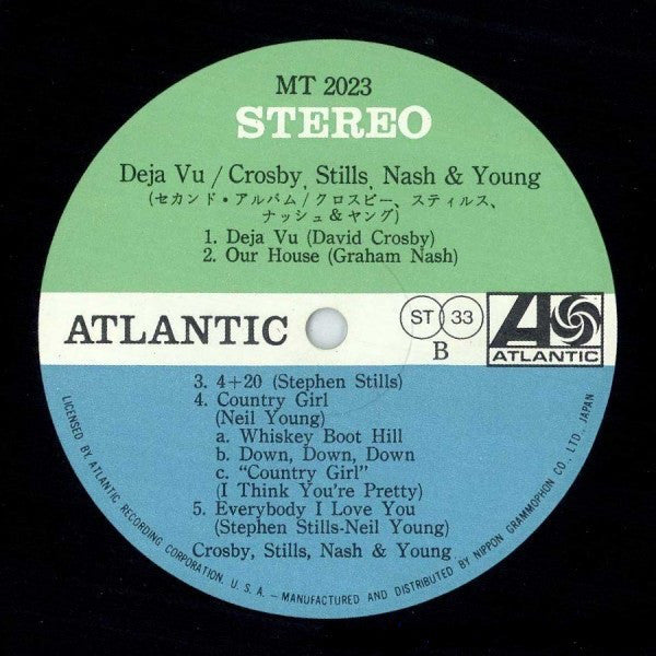 Crosby, Stills, Nash & Young : Déjà Vu (LP, Album, Gat)