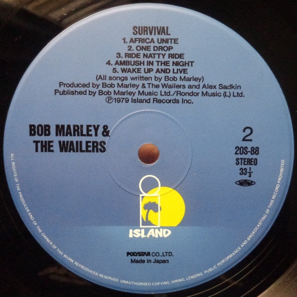 Bob Marley & The Wailers : Survival (LP, Album, RP, 140)