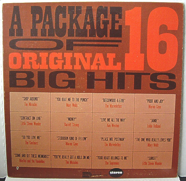 Various : A Package Of Original 16 Big Hits (LP, Comp)