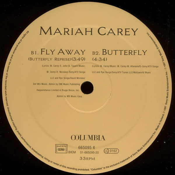 Mariah Carey : Butterfly (12", Maxi)