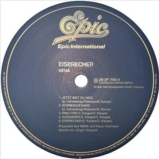 Nena : Eisbrecher (LP, Album)