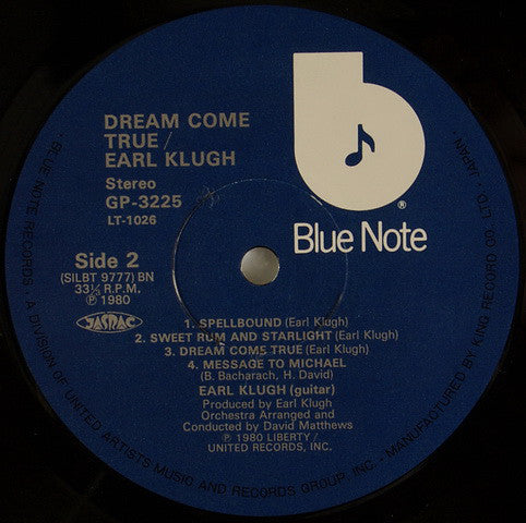 Earl Klugh : Dream Come True (LP, Album)