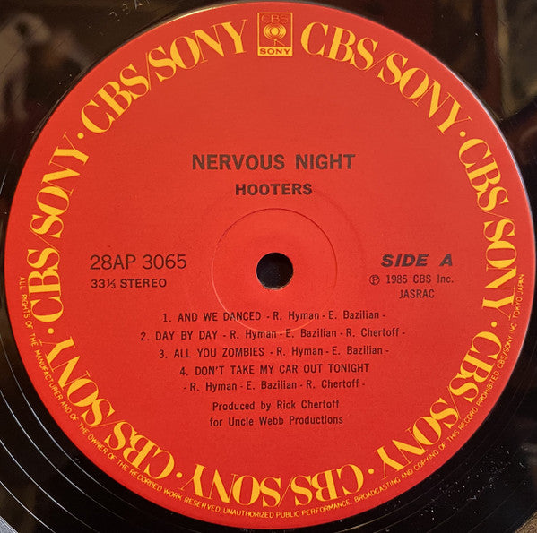 Hooters* : Nervous Night (LP, Album)