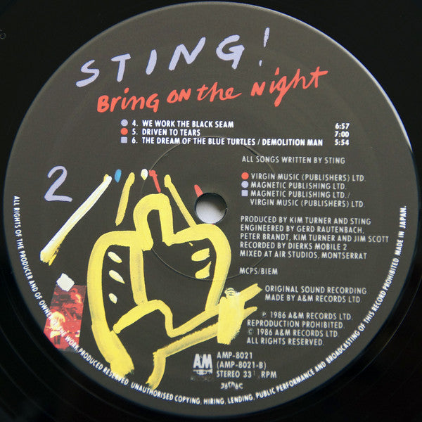 Sting : Bring On The Night (2xLP, Album)