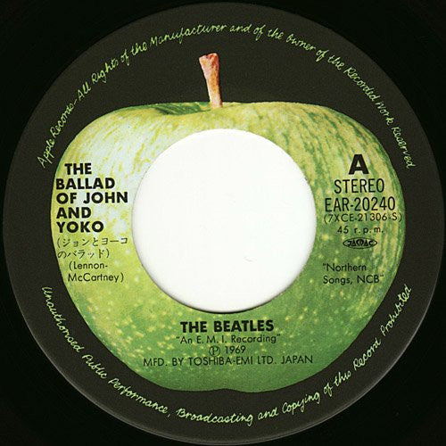 The Beatles = ザ・ビートルズ* : ジョンとヨーコのバラッド = The Ballad Of John And Yoko / オールド・ブラウン・シュー = Old Brown Shoe (7", Single, RE)