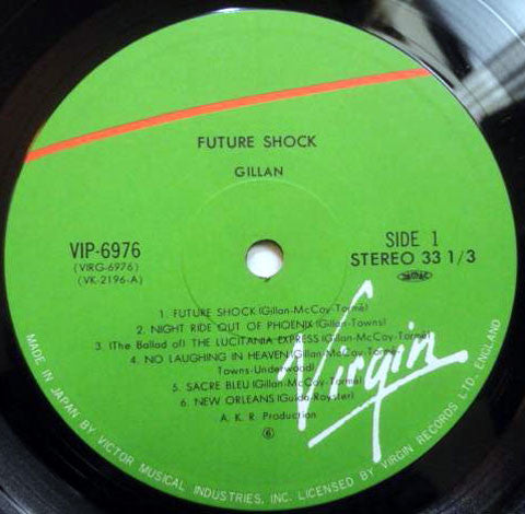 Gillan : Future Shock (LP, Album, Gat)