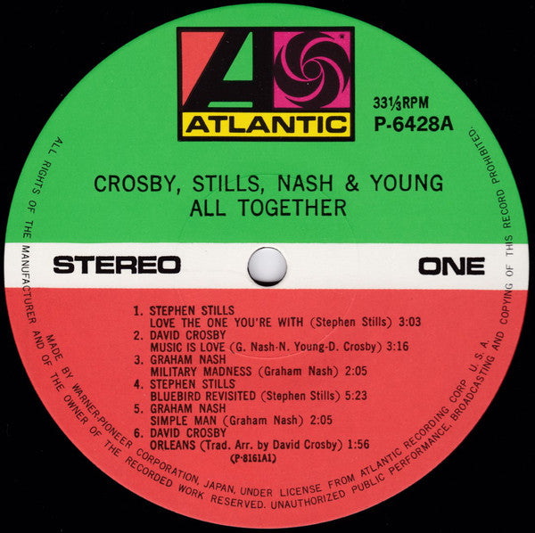 Crosby, Stills, Nash & Young : All Together (LP, Comp, RE, Gat)