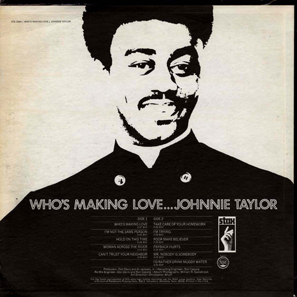 Johnnie Taylor : Who's Making Love (LP, Album)