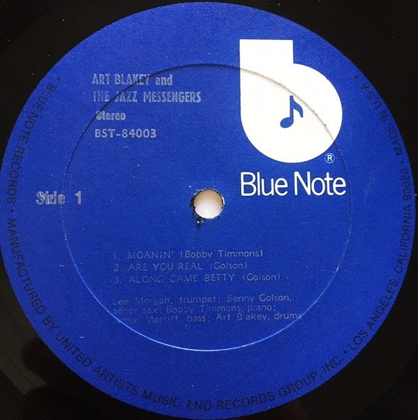 Art Blakey And The Jazz Messengers* : Moanin' (LP, Album, RE)