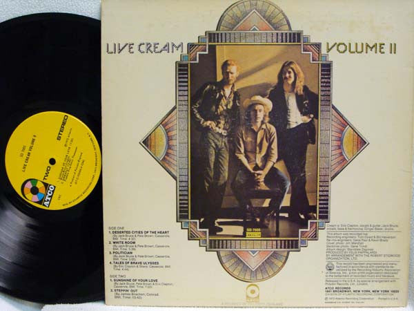 Cream (2) : Live Cream Volume II (LP, Album, Club, CRC)