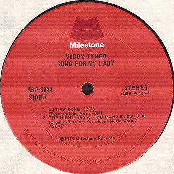 McCoy Tyner : Song For My Lady (LP, Album)