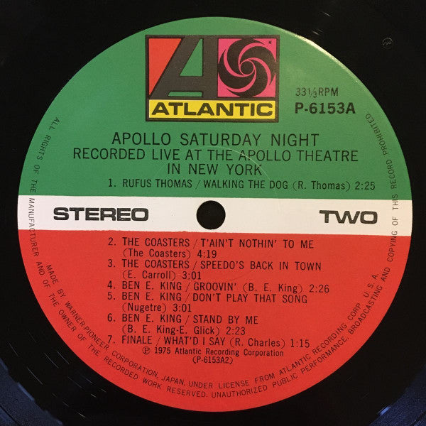 Various : Apollo Saturday Night (LP, Comp, RE)