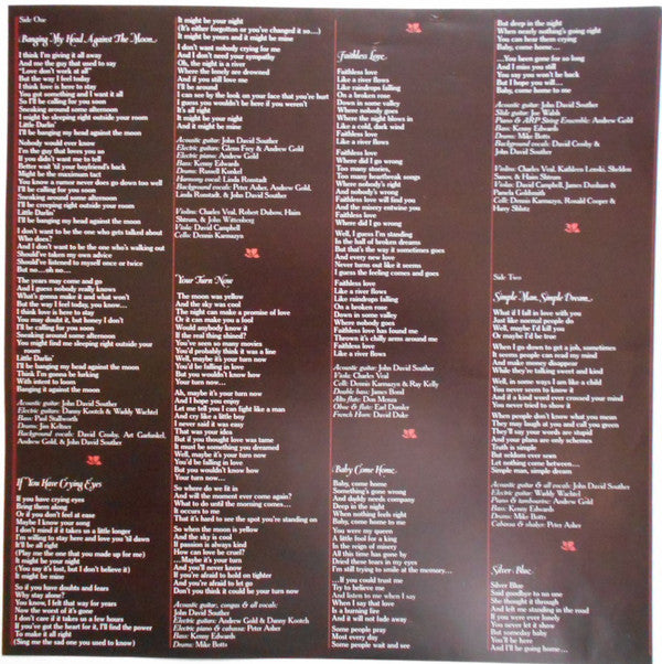 John David Souther : Black Rose (LP, Album, RE)
