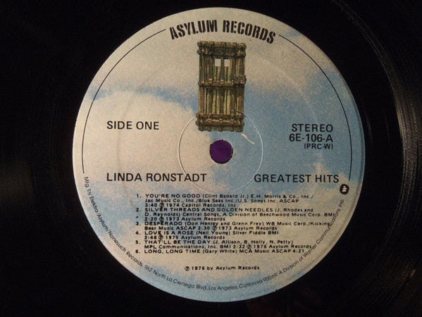 Linda Ronstadt : Greatest Hits (LP, Comp, RE, PRC)