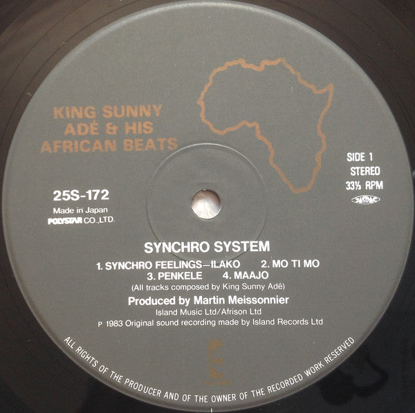 King Sunny Adé & His African Beats* = キング・サニー・アデ* : Synchro System = シンクロ・システム (LP, Album)