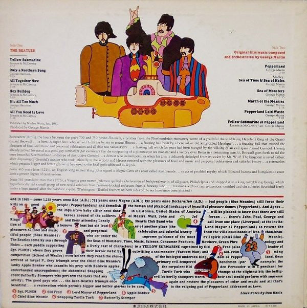 The Beatles : Yellow Submarine (LP, Album, RE)