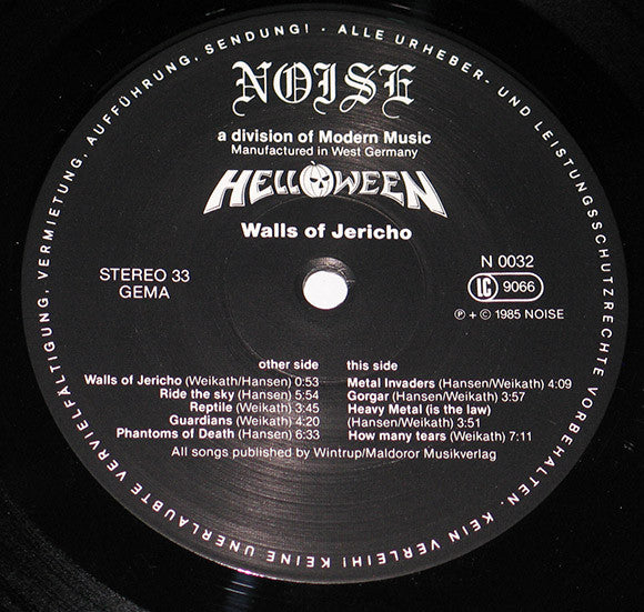 Helloween : Walls Of Jericho (LP, Album)