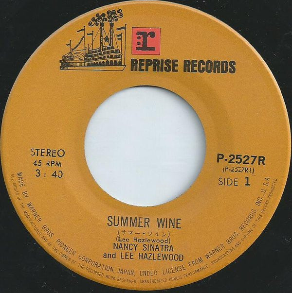 ナンシー・シナトラとリー・ヘイズルウッド* : サマー・ワイン (Summer Wine) / ビロードのような朝 (Some Velvet Morning) (7")