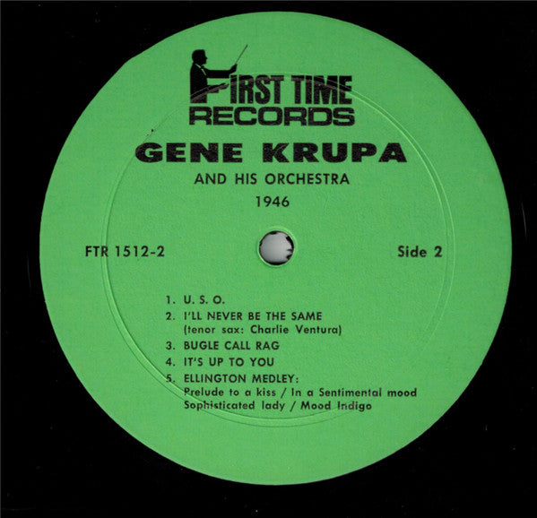 Gene Krupa And His Orchestra : [1946 - 47]   Instrumentals Never Before On Record (LP, Mono)