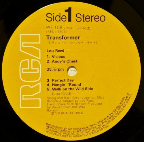 Lou Reed : Transformer (LP, Album, Ltd, RE)