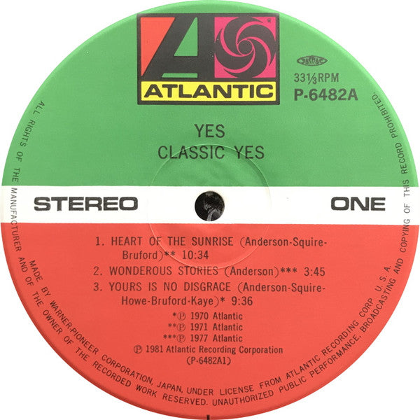 Yes : Classic Yes (LP, Comp + 7", Single)