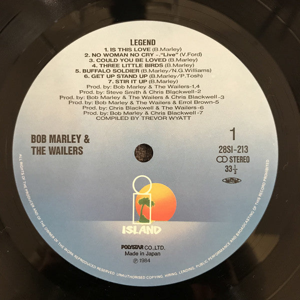 Bob Marley And The Wailers* : Legend (The Best Of Bob Marley And The Wailers) (LP, Comp, Gat)