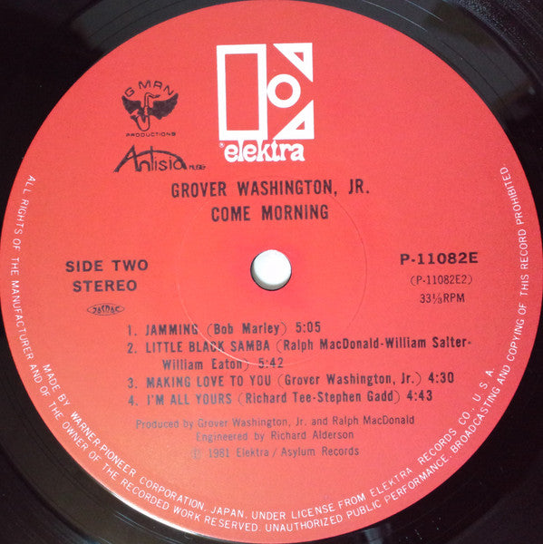 Grover Washington, Jr. : Come Morning (LP, Album)