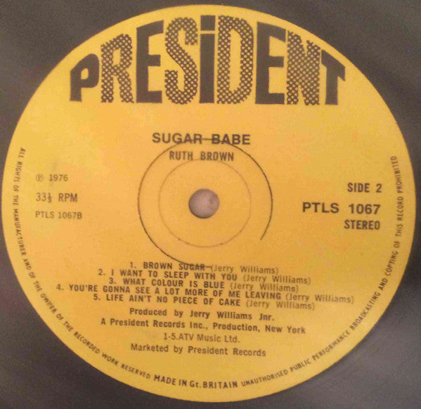 Ruth Brown : Sugar Babe (LP)