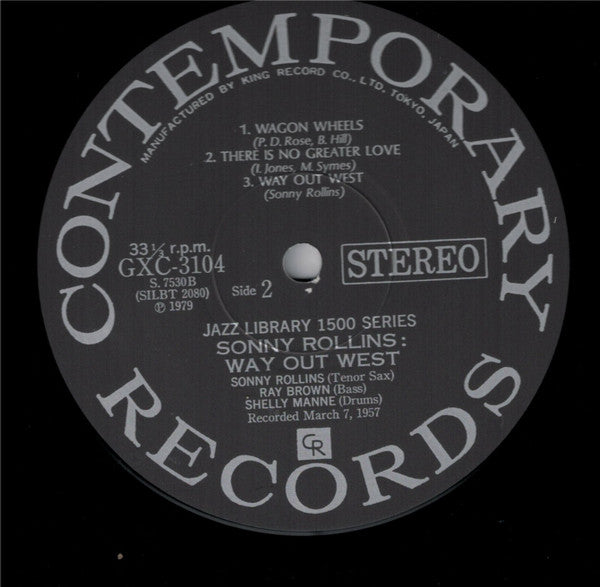 Sonny Rollins : Way Out West (LP, Album, RE)