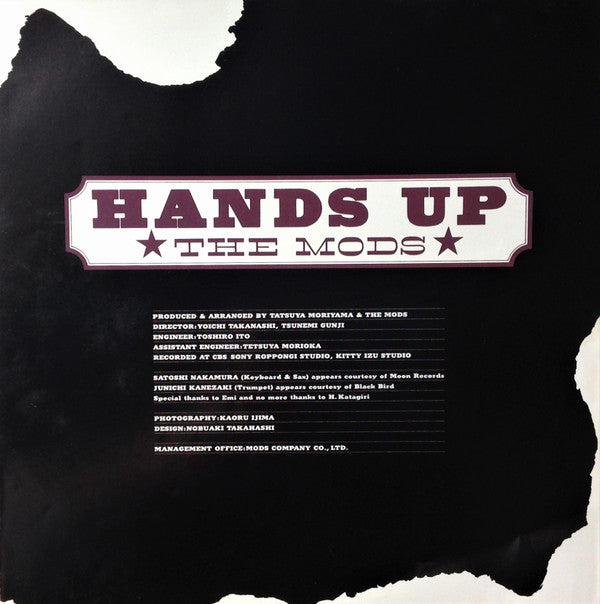 The Mods : Hands Up (LP, Album)