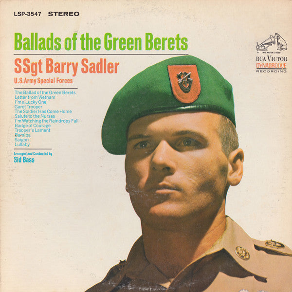SSgt Barry Sadler* : Ballads Of The Green Berets (LP, Album, RE)