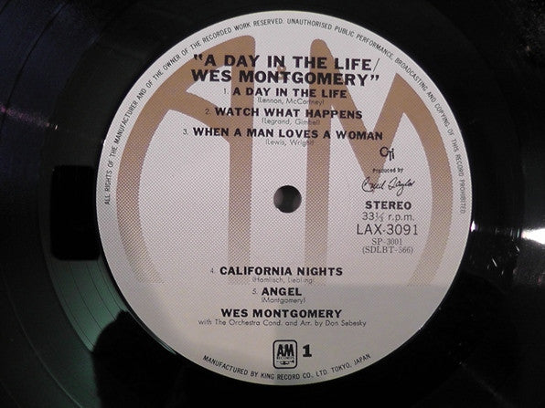 Wes Montgomery : A Day In The Life (LP, Album, Ltd)