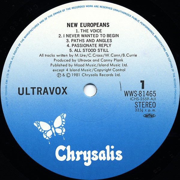 Ultravox : New Europeans (LP, Comp)