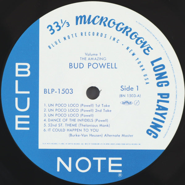 Bud Powell : The Amazing Bud Powell, Volume 1 (LP, Album, Mono, RE)