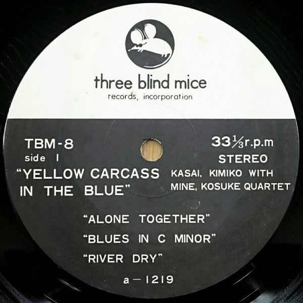 Kasai, Kimiko* With Mine, Kosuke Quartet* : Yellow Carcass In The Blue (LP, Album)