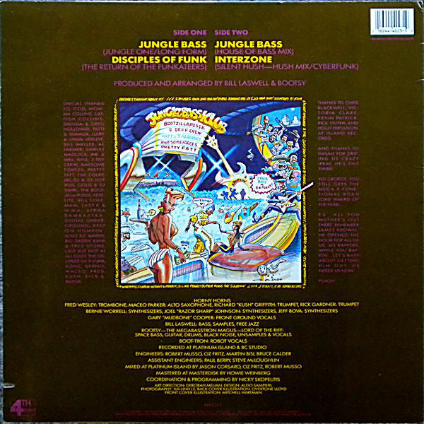Bootsy's Rubber Band : Jungle Bass (12", Ltd, Pur)