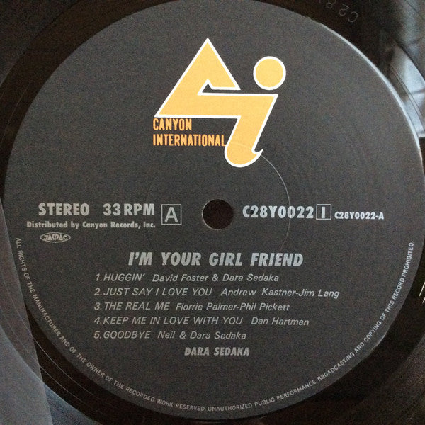 Dara Sedaka : I'm Your Girl Friend  (LP, Album)