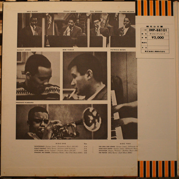 Quincy Jones And His Orchestra : The Quintessence (LP, Album, RE, Gat)