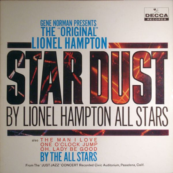 Lionel Hampton, Lionel Hampton All Stars : The "Just Jazz" Concert (LP, Album, Mono)